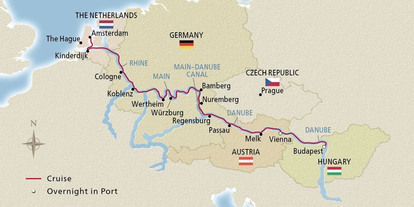 MAPA GRAND EUROPEAN TOUR MAPA CRUCERO POR EL RIN VIKING RIVER CRUISES MAP MAPA CRUCERO DANUBIO VIKING RIVER CRUISES MAP #Mapa #CrucerosFluviales #Rin #RhineCruises #DanubeCruises #RhineAndDanubeCruises #RhineDanube #AmsterdamToBudapest #BudapestToAmsterdam